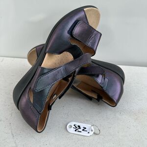 Hotter Riga Sandal Shoe Leather Navy Blue US6 EU 37